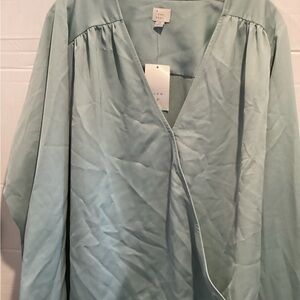 Ladies A New Day Soft Blue Blouse size 1X new with tags